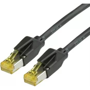 Draka Comteq Cat.6a 10m S/FTP Patch Cable RJ-45 Melns