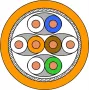 Draka UC900 HS23 Cat.7 SFTP PiMF kabeļa rullis 250m oranžs LSZH