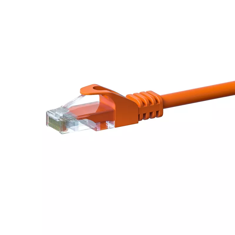 DSIT CAT5e U/UTP tīkla savienojuma kabelis, 10 m, oranžs, 100% varš, RJ45, Gigabit Ethernet