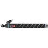 DSIT DS-8PDU-C13 Strāvas sadales bloks – 1U Rackmount PDU, 8x IEC C13 kontaktligzdas, 10A 250V, 2m kabelis, melns