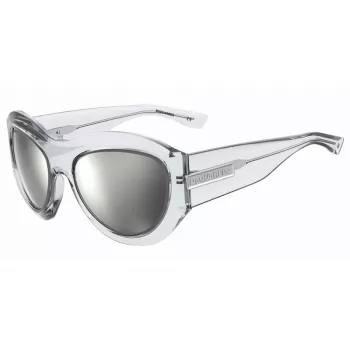 DSQUARED2 D2-0072-S-900 Vīriešu kvadrātveida acetāta saulesbrilles - Melns rāmis, pelēkas lēcas, 59 mm