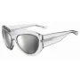 DSQUARED2 D2-0072-S-900 Vīriešu kvadrātveida acetāta saulesbrilles - Melns rāmis, pelēkas lēcas, 59 mm