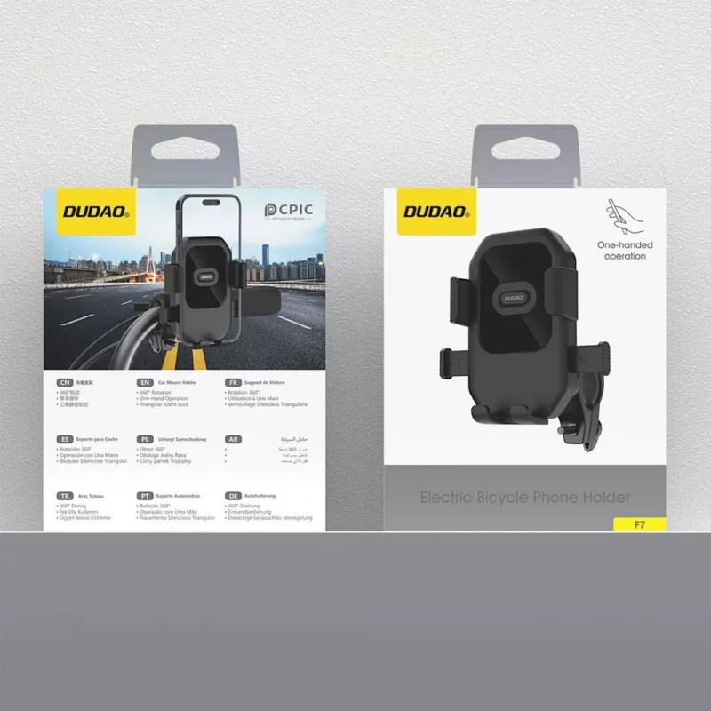 Dudao F7 Turētājs Velosipēdam, Motociklam, Motorolleram - Melns