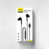 DUDAO Hi-Fi X3C+ Vadu Iekšējās Ausu Austiņas ar Mikrofonu, 1,2m, Melna