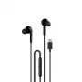 DUDAO Hi-Fi X3C+ Vadu Iekšējās Ausu Austiņas ar Mikrofonu, 1,2m, Melna
