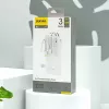 Dudao K11 10000mAh Powerbank ar iebūvētiem kabeļiem Balts