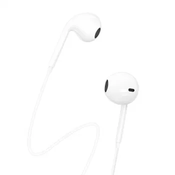 Dudao USB Type-C Connecto Stereo Austiņas Jauns Ergonoms Ausu Ieliktņu Dizains X3C Balts