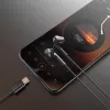 DUDAO X3C In-Ear vadu USB-C austiņas 1.2m - Melna
