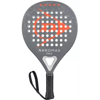 DUNLOP NANOMAXPRO 365G Padel Rakete - Advanced Hybrid Teardrop/Oversize Round, 12K Carbon Fiber, Pro EVA Rubber, 365g