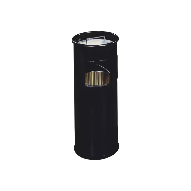 DURABLE 3330-01 Apaļš metāla atkritumu tvertne, 17 L, Sudraba