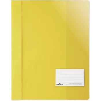 DURABLE A4+ atskaišu mape ar etiķetes logu 90x57 mm, caurspīdīga, 25 gab. 269004