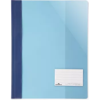 DURABLE A4+ caurspīdīga atskaišu mape ar etiķetes logu, 90 x 57 mm, 25 gab. iepakojumā 269006