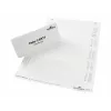 DURABLE BADGEMAKER® ieliktņu etiķetes 61 x 210 mm, 100 gab., balts kartons, lāzera/tintes printeriem 146002