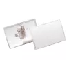DURABLE CLICK FOLD vārda kartītes turētājs ar kombinēto klipsi, 90 x 54 mm, caurspīdīgs, 25 gab. iepakojumā (821419)