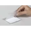 DURABLE CLICK FOLD vārda nozīmīte ar klipsi, 90x54 mm ieliktnis, caurspīdīga, 25 gab. iepakojumā 821619