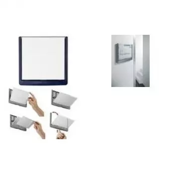 DURABLE CLICK SIGN durvju zīme 149 x 148,5 mm sudraba 486207