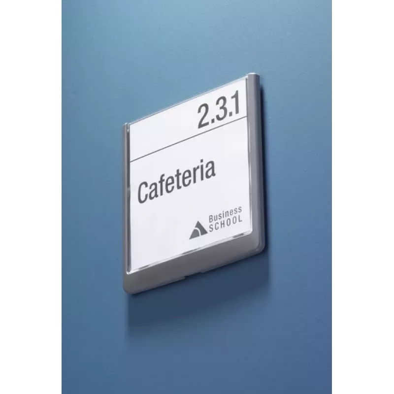 DURABLE CLICK SIGN durvju zīme 149 x 148,5 mm sudraba 486237