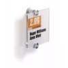 DURABLE CRYSTAL SIGN durvju zīme 105x105 mm, bezkontūru akrila stikls, skrūvju stiprinājums, caurspīdīga, 1 komplekts 482019