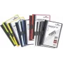 DURABLE DURACLIP 30 A4 PVC dokumentu mape ar klipsi, 30 lapu ietilpība, melna/zaļa/caurspīdīga, 3 gab. iepakojums 220032