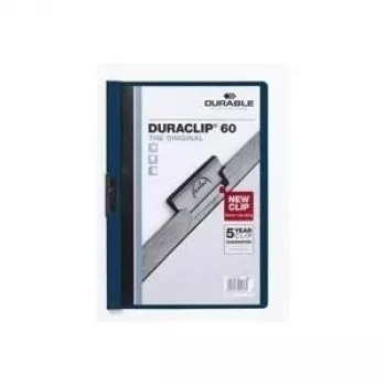 DURABLE DURACLIP 60 A4 mapju turētājs, caurspīdīgs, 25 gab. iepakojums (220928)