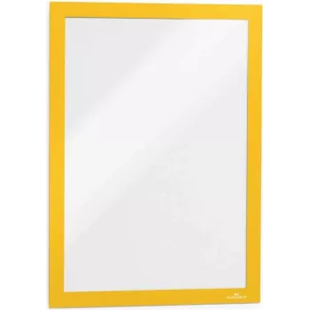 DURABLE DURAFRAME® pašlīmējošs magnētisks rāmis A4 dzeltens, 2 gabali (487204)
