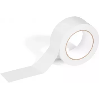 DURABLE DURALINE BASIC Marķēšanas lente 50 mm x 30 m, balta, pašlīmējoša PVC, izturīga pret plīšanu un nobrāzumiem 104402