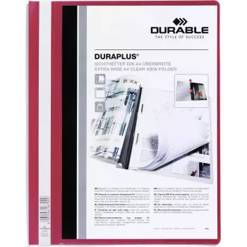 DURABLE DURAPLUS® A4+ prezentācijas mape, zila, 25 gab. iepakojums 257903