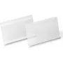 DURABLE HARD COVER pašlīmējoša etiķešu kabatiņa A5 ainavas formātā, caurspīdīga, 10 gab. iepakojums 118319