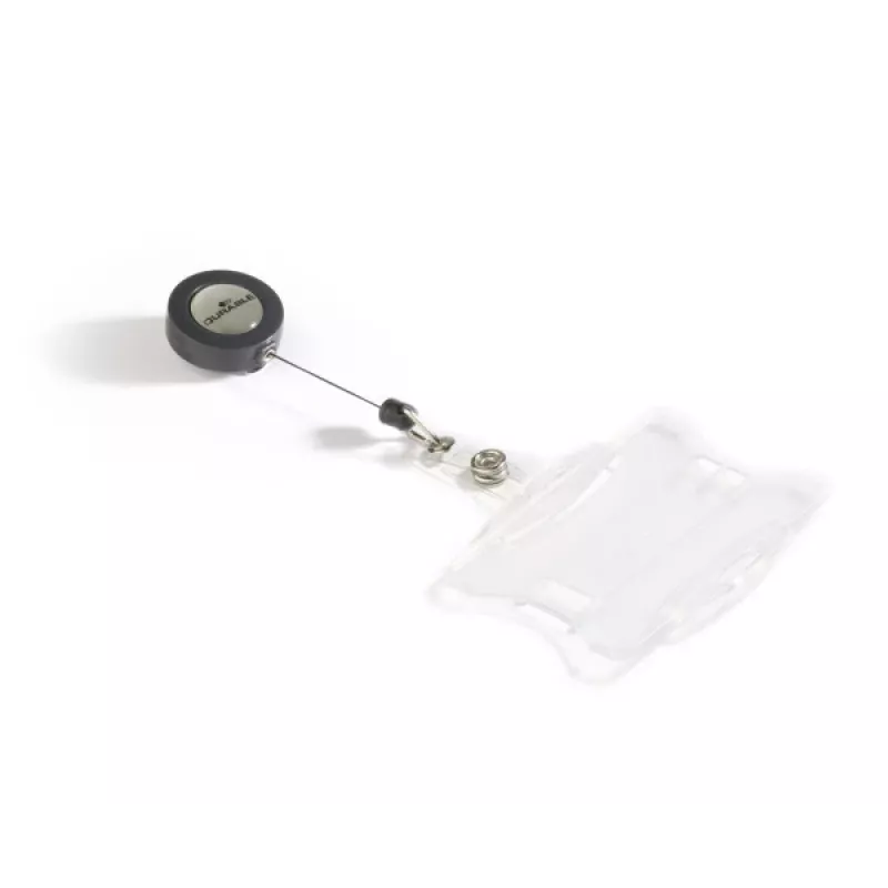 DURABLE ID karšu turētājs ar izvelkamu auklu 1 kartei, 10 gab. iepakojums 801119