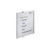 DURABLE INFO SIGN A3 portrets sudraba alumīnija informācijas zīme, pretatspīduma akrils, skrūvju stiprinājums, 297 x 420 mm ieliktnis 480823