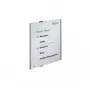 DURABLE INFO SIGN A3 portrets sudraba alumīnija informācijas zīme, pretatspīduma akrils, skrūvju stiprinājums, 297 x 420 mm ieliktnis 480823