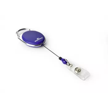 DURABLE Jojo STYLE ievelkams žetonu turētājs ar pogas cilpu, 10 gab., melns 832407