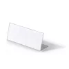 DURABLE L-veida galda nosaukuma plāksnīte 61x150 mm akrila caurspīdīga, 10 gab. iepakojums 805419