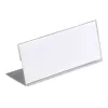 DURABLE L-veida galda nosaukuma plāksnīte 61x150 mm akrila caurspīdīga, 10 gab. iepakojums 805419