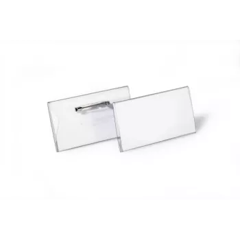 DURABLE vārda nozīmīte 40x75 mm ar adatas stiprinājumu, 100 gab. 800119