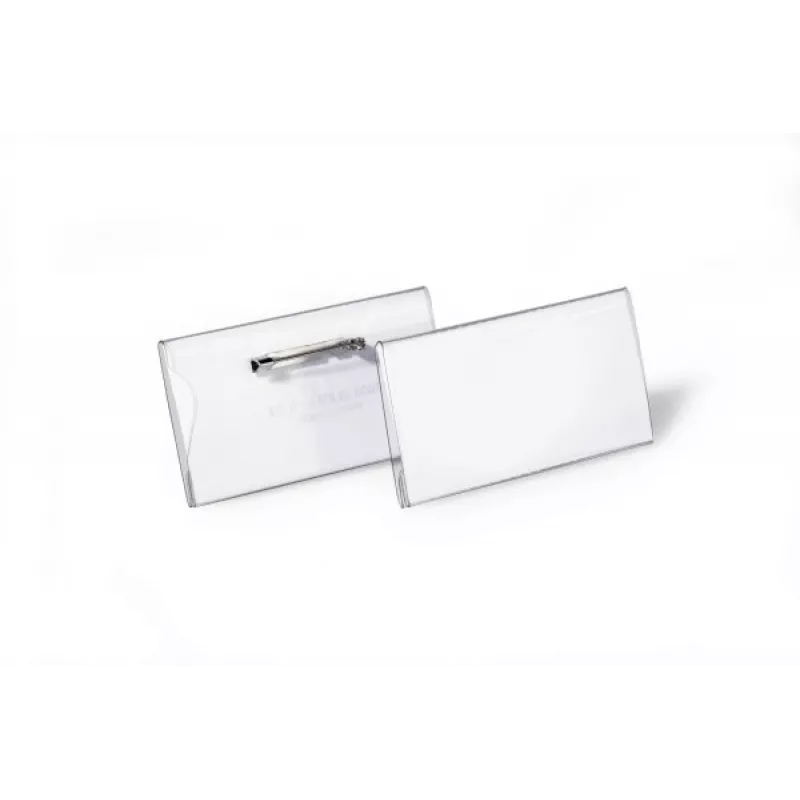 DURABLE vārda nozīmīte 40x75 mm ar adatas stiprinājumu, 100 gab. 800119