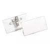 DURABLE vārda kartīšu turētājs 40x75 mm ar Combi klipsi, akrils, caurspīdīgs, 25 gab. iepakojumā (812119)