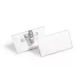 DURABLE vārda kartīšu turētājs 40x75 mm ar Combi klipsi, akrils, caurspīdīgs, 25 gab. iepakojumā (812119)
