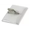 DURABLE vārda nozīmītes turētājs 54x90 mm ar krokodila klipsi, 25 gab. iepakojumā, caurspīdīgs 811119