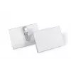 DURABLE vārda nozīmītes turētājs 54x90 mm ar krokodila klipsi, 25 gab. iepakojumā, caurspīdīgs 811119