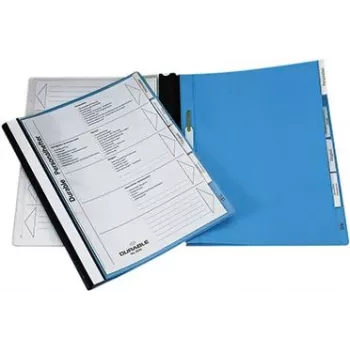 DURABLE personīgā mapju vāks ar iekarināšanas sliedi A4 zils (5 gab. iepakojums) 255506
