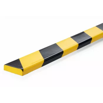 Durable S10 kabeļu aizsargs, PVC, melns/dzeltens, plakans, 1000 mm, 40 mm