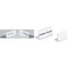 DURABLE SHERPA® L-veida galda zīmju turētājs, akrils, 61x210 mm, ainavas orientācija, caurspīdīgs, 10 gab. iepakojums 803119