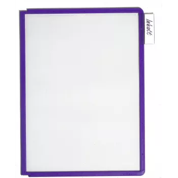 DURABLE SHERPA® PANEL A4 displeja panelis, melns rāmis, pretatspīduma, 5 gab. iepakojums 560644