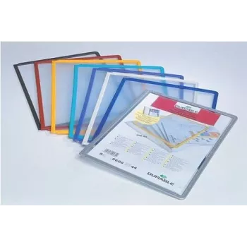 DURABLE SHERPA PANEL A4 displeja panelis, 5 gab. iepakojums, melns rāmis 560604