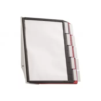 DURABLE SHERPA® WALL 10 sienas displeja paneļu sistēma, A4, 10 paneļi, pelēka 563100