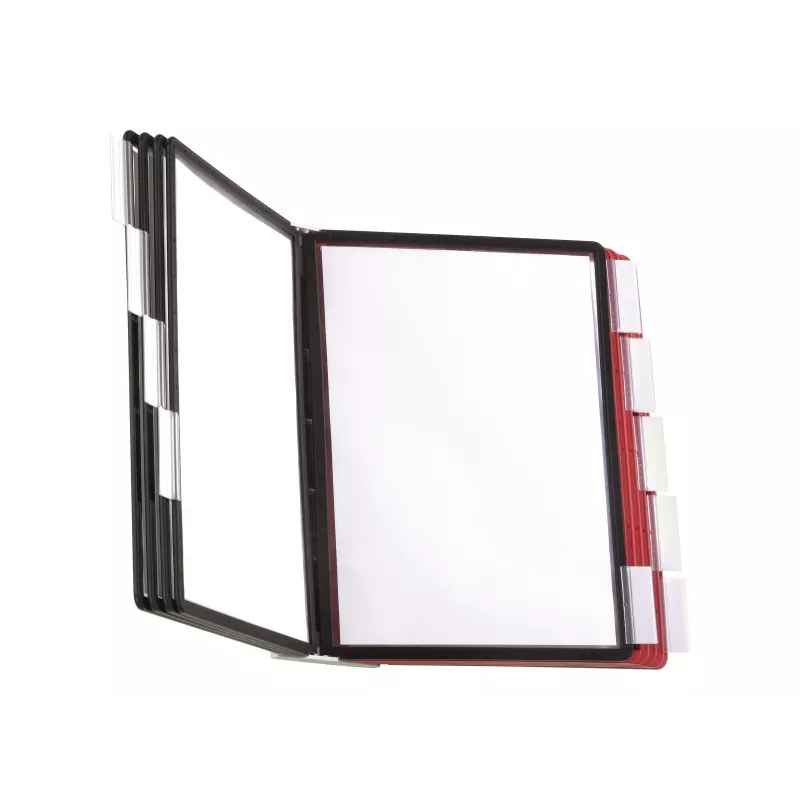 DURABLE SHERPA® WALL 10 sienas displeja paneļu sistēma, A4, 10 paneļi, pelēka 563100
