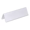 DURABLE VISIFIX® galda nosaukuma plāksnīte telts stila 61/122x210 mm, caurspīdīgs PVC, 25 gab. iepakojumā (805219)