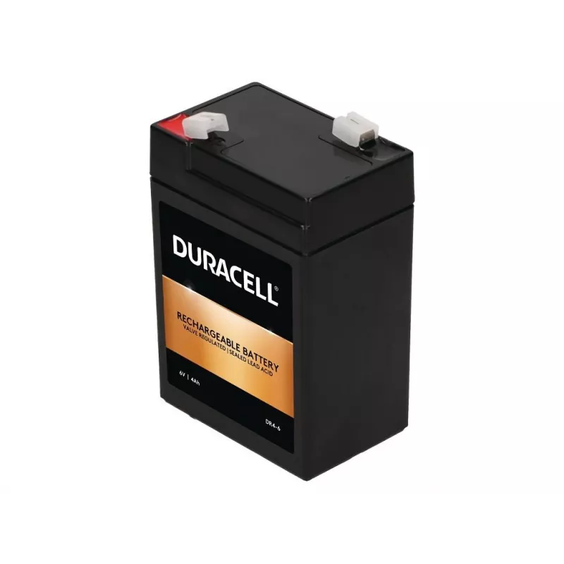Duracell DR4-6 6V 4Ah VRLA AGM akumulators ar F1 spailēm