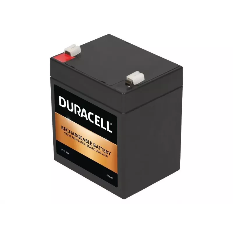 Duracell DR5-12 12V 5Ah VRLA Uzlādējams akumulators – Hermētisks svina-skābes, AGM Bez apkopes